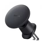 BASEUS autós tartó (szellőzőre, 15W, wireless, mágneses, PD gyorstöltő) FEKETE