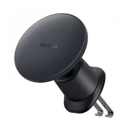 BASEUS autós tartó (szellőzőre, 15W, wireless, MagSafe, PD gyorstöltő) FEKETE
