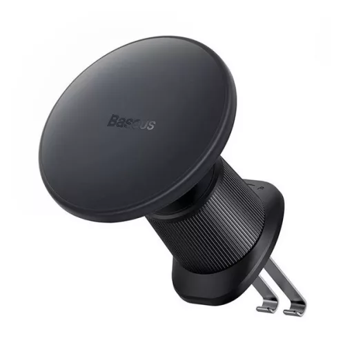 BASEUS autós tartó (szellőzőre, 15W, wireless, mágneses, PD gyorstöltő) FEKETE