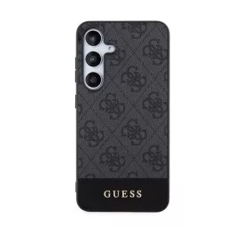   GUESS 4G STRIPE műanyag telefonvédő (textil hátlap) SÖTÉTSZÜRKE