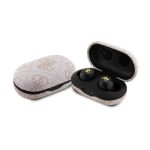 GUESS 4G METAL LOGO bluetooth fülhallgató SZTEREO (v5.3, TWS, mikrofon, zajszűrő, IPX5 vízálló + töltőtok) RÓZSASZÍN