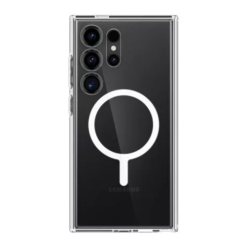 SPIGEN ULTRA HYBRID MAG műanyag telefonvédő (ütésállóság, légpárnás keret, MagSafe) ÁTLÁTSZÓ