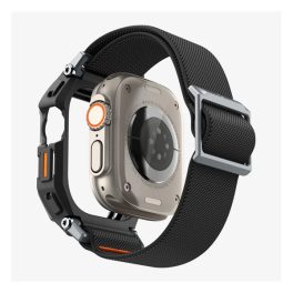 SPIGEN LITE FIT PRO pótszíj (egyedi méret, textil, ütésállóság + szilikon keret) FEKETE   SPIGEN LITE FIT PRO pótszíj (egyedi méret, textil, ütésállóság + szilikon keret) FEKETE