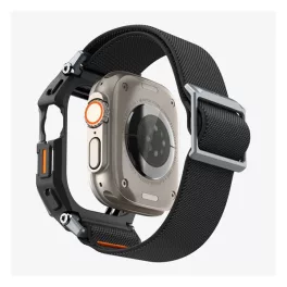   SPIGEN LITE FIT PRO pótszíj (egyedi méret, textil, ütésállóság + szilikon keret) FEKETE