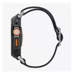 SPIGEN LITE FIT PRO pótszíj (egyedi méret, textil, ütésállóság + szilikon keret) FEKETE