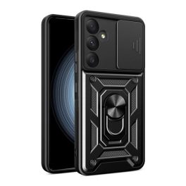 Defender szilikon telefonvédő (ütésállóság, tartógyűrű, kameravédő) FEKETE   Defender szilikon telefonvédő (ütésállóság, tartógyűrű, kameravédő) FEKETE
