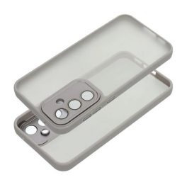 Szilikon telefonvédő (ütésállóság, akril hátlap, kameravédő) VILÁGOSSZÜRKE   Szilikon telefonvédő (ütésállóság, akril hátlap, kameravédő) VILÁGOSSZÜRKE