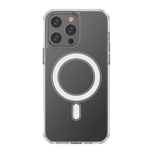 Szilikon telefonvédő (ütésállóság, MagSafe) ÁTLÁTSZÓ