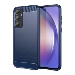 Szilikon telefonvédő (ütésállóság, légpárnás sarok, szálcsiszolt, karbon minta) SÖTÉTKÉK   Szilikon telefonvédő (ütésállóság, légpárnás sarok, szálcsiszolt, karbon minta) SÖTÉTKÉK