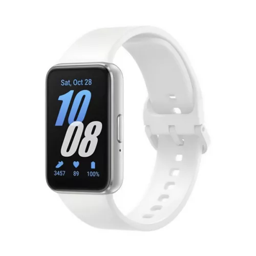 SAMSUNG Galaxy Fit 3 okoskarkötő (szilikon szíj, aktivitásmérő, 5 ATM, IP68 vízálló) EZÜST