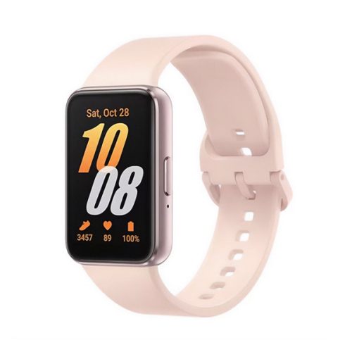 SAMSUNG Galaxy Fit 3 okoskarkötő (szilikon szíj, aktivitásmérő, 5 ATM, IP68 vízálló) ROZÉARANY
