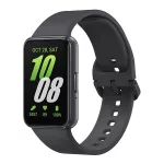SAMSUNG Galaxy Fit 3 okoskarkötő (szilikon szíj, aktivitásmérő, 5 ATM, IP68 vízálló) SÖTÉTSZÜRKE