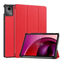   Tok álló, bőr hatású (aktív FLIP, oldalra nyíló, TRIFOLD, asztali tartó) PIROS