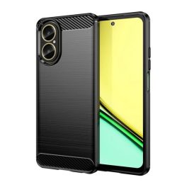 Szilikon telefonvédő (ütésállóság, légpárnás sarok, szálcsiszolt, karbon minta) FEKETE   Szilikon telefonvédő (ütésállóság, légpárnás sarok, szálcsiszolt, karbon minta) FEKETE
