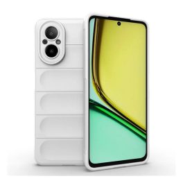 Szilikon telefonvédő (ütésállóság, kameravédő, 3D) FEHÉR   Szilikon telefonvédő (ütésállóság, kameravédő, 3D) FEHÉR
