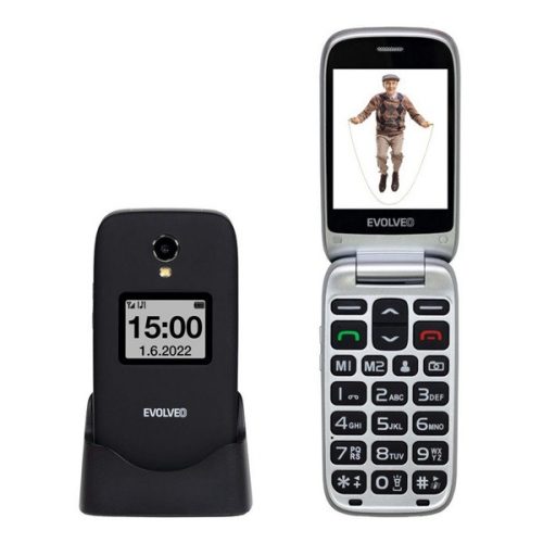 EVOLVEO EP-771 EasyPhone FS mobiltelefon FEKETE