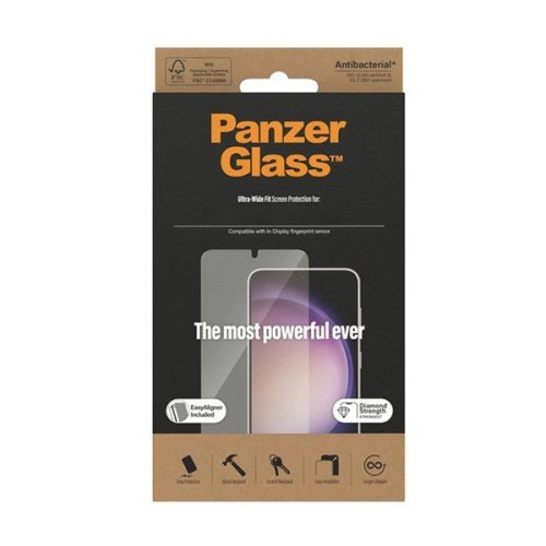 PANZERGLASS képernyővédő üveg (3D, ütésállóság, 9H + segédkeret) ÁTLÁTSZÓ