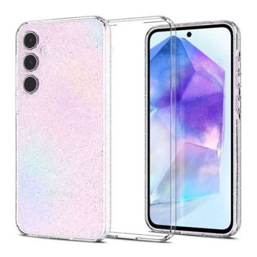 SPIGEN LIQUID CRYSTAL GLITTER szilikon telefonvédő (ütésállóság, légpárnás sarok, csillámporos) ÁTLÁTSZÓ