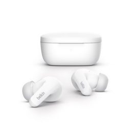   BELKIN SOUNDFORM FLOW bluetooth fülhallgató SZTEREO (v5.2, TWS, mikrofon, aktív zajszűrő, IPX5 + töltőtok) FEHÉR