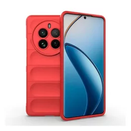   Szilikon telefonvédő (ütésállóság, kameravédő, 3D) PIROS