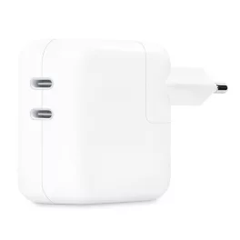   APPLE hálózati töltő 2 Type-C aljzat (35W, PD gyorstöltő, MNWP3ZM/A utód) FEHÉR