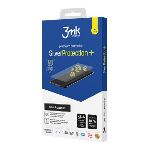3MK SILVERPROTECTION+ képernyővédő fólia (antibakteriális, HYDROGÉL öngyógyító, 0.21mm) ÁTLÁTSZÓ