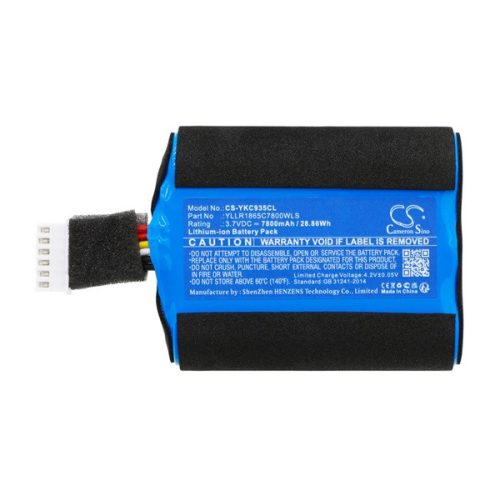 CAMERON SINO Li-Ion akku (3,7V / 7800mAh, Yealink YLLR1865C7800WLS kompatibilis) KÉK