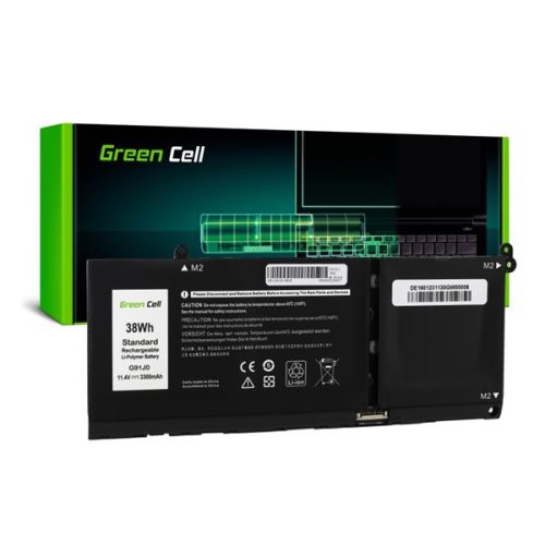 GREEN CELL Li-Polymer akku (11,4V, 3300mAh, Dell Latitude 3320 3330 3520 Inspiron 15 3511 3525 5510 kompatibilis) FEKETE