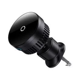   BASEUS MAGPRO autós tartó (szellőzőre, mágneses, 360°, 15W, wireless, Qi2 + mágnesgyűrű) FEKETE
