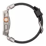 SPIGEN DURAPRO ARMOR PU pótszíj (egyedi méret, nagy, bőr hatású, állítható, fém csat) FEKETE