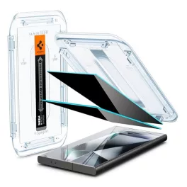   SPIGEN EZ FIT képernyővédő üveg 2db (2.5D, betekintés védelem, 0.2mm, 9H) ÁTLÁTSZÓ