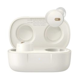   BASEUS BOWIE E18 bluetooth fülhallgató SZTEREO (v5.3, TWS, mikrofon, zajszűrő, IPX4 + töltőtok) FEHÉR