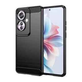 Szilikon telefonvédő (ütésállóság, légpárnás sarok, szálcsiszolt, karbon minta) FEKETE   Szilikon telefonvédő (ütésállóság, légpárnás sarok, szálcsiszolt, karbon minta) FEKETE