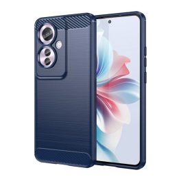 Szilikon telefonvédő (ütésállóság, légpárnás sarok, szálcsiszolt, karbon minta) SÖTÉTKÉK   Szilikon telefonvédő (ütésállóság, légpárnás sarok, szálcsiszolt, karbon minta) SÖTÉTKÉK