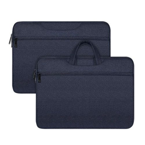 DUX DUCIS LBTC kézitáska álló LAPTOP/NOTEBOOK/TABLET (univerzális, textil, kézpánt, 14-15.4" méret) SÖTÉTKÉK