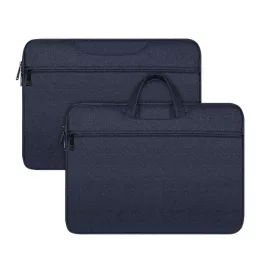   DUX DUCIS LBTC kézitáska álló LAPTOP/NOTEBOOK/TABLET (univerzális, textil, kézpánt, 13-13.9" méret) SÖTÉTKÉK