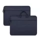 DUX DUCIS LBTC kézitáska álló LAPTOP/NOTEBOOK/TABLET (univerzális, textil, kézpánt, 13-13.9" méret) SÖTÉTKÉK
