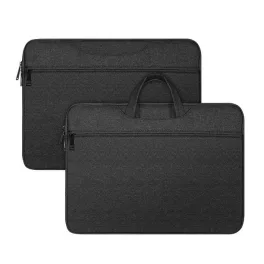   DUX DUCIS LBTC kézitáska álló LAPTOP/NOTEBOOK/TABLET (univerzális, textil, kézpánt, 13-13.9" méret) FEKETE