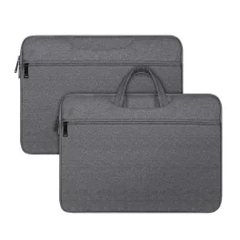   DUX DUCIS LBTC kézitáska álló LAPTOP/NOTEBOOK/TABLET (univerzális, textil, kézpánt, 13-13.9" méret) SÖTÉTSZÜRKE