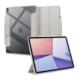 SPIGEN AIR SKIN PRO tok álló, ECO bőr hatású (aktív FLIP, oldalra nyíló, TRIFOLD, asztali tartó, ceruza tartó) SZÜRKE   SPIGEN AIR SKIN PRO tok álló, ECO bőr hatású (aktív FLIP, oldalra nyíló, TRIFOLD, asztali tartó, ceruza tartó) SZÜRKE