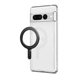   SPIGEN ONETAP RING öntapadós fémlap (mágneses autós tartóhoz ideális, wireless, mágneses, karbon minta) FEKETE