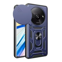   Defender szilikon telefonvédő (ütésállóság, tartógyűrű, kameravédő) SÖTÉTKÉK