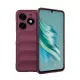 Szilikon telefonvédő (ütésállóság, kameravédő, 3D) BORDÓ