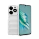 Szilikon telefonvédő (ütésállóság, kameravédő, 3D) FEHÉR