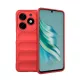 Szilikon telefonvédő (ütésállóság, kameravédő, 3D) PIROS