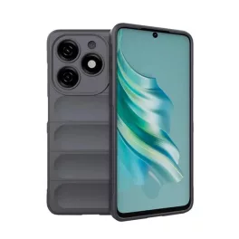   Szilikon telefonvédő (ütésállóság, kameravédő, 3D) SÖTÉTSZÜRKE