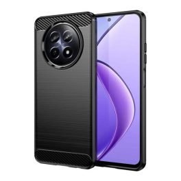Szilikon telefonvédő (ütésállóság, légpárnás sarok, szálcsiszolt, karbon minta) FEKETE   Szilikon telefonvédő (ütésállóság, légpárnás sarok, szálcsiszolt, karbon minta) FEKETE
