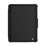 NILLKIN BUMPER LINK billentyűzetes defender tok (QWERTY, angol nyelvű, ceruza tartó, méhsejt) FEKETE