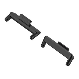  Óraszíj csatlakozó adapter (egyedi méret, 1 pár, átalakító, fém, 20mm) FEKETE