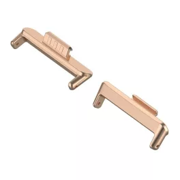   Óraszíj csatlakozó adapter (egyedi méret, 1 pár, átalakító, fém, 20mm) ROZÉARANY